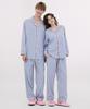 [Dossy] 2-Piece Silky Fit Sierre Long-Sleeve Couple Pajama Set [Shipped from Korea] 100% Authentic