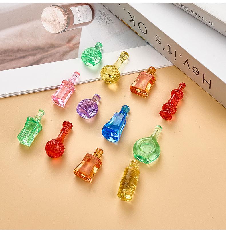 Children's Gem Crystal Perfume Bottle Ornament - DIY Cartoon Pendant