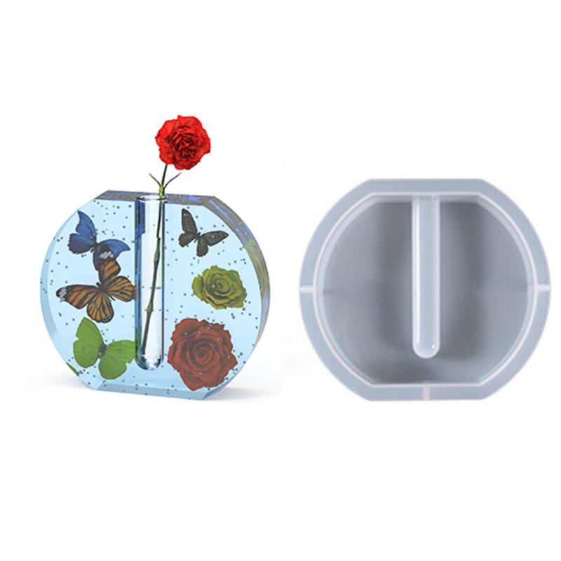 Silicone Mold Resin Casting Mold With Test Tubes For Hydroponic/flowers Home Office Desktop