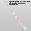 6 In 1 Portable Travel Baby Bottle Cleaning Brush Set With Silicone Bottle Brush Straw Brush Nipple Brush Bottle Drying Rack