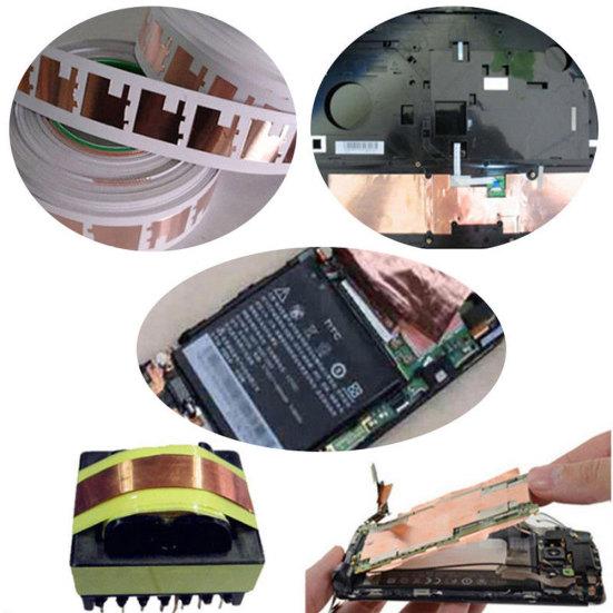 5 mm x 20 m, einseitig leitfähiges, selbstklebendes, wärmeisolierendes Kupferfolienband