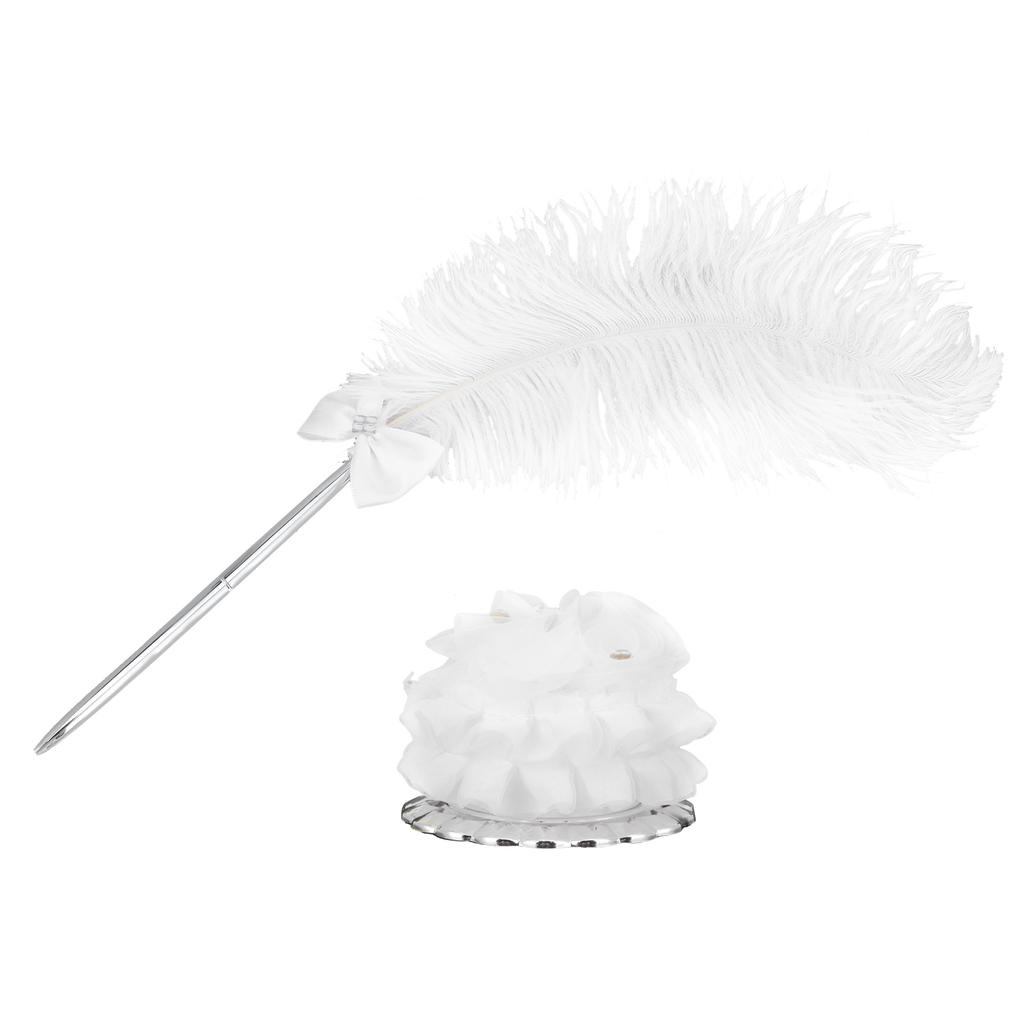 Hochzeit Feder Signierstift mit Halter für Hochzeit Meeting Büro Geschenk Veranstaltungen Zuhause