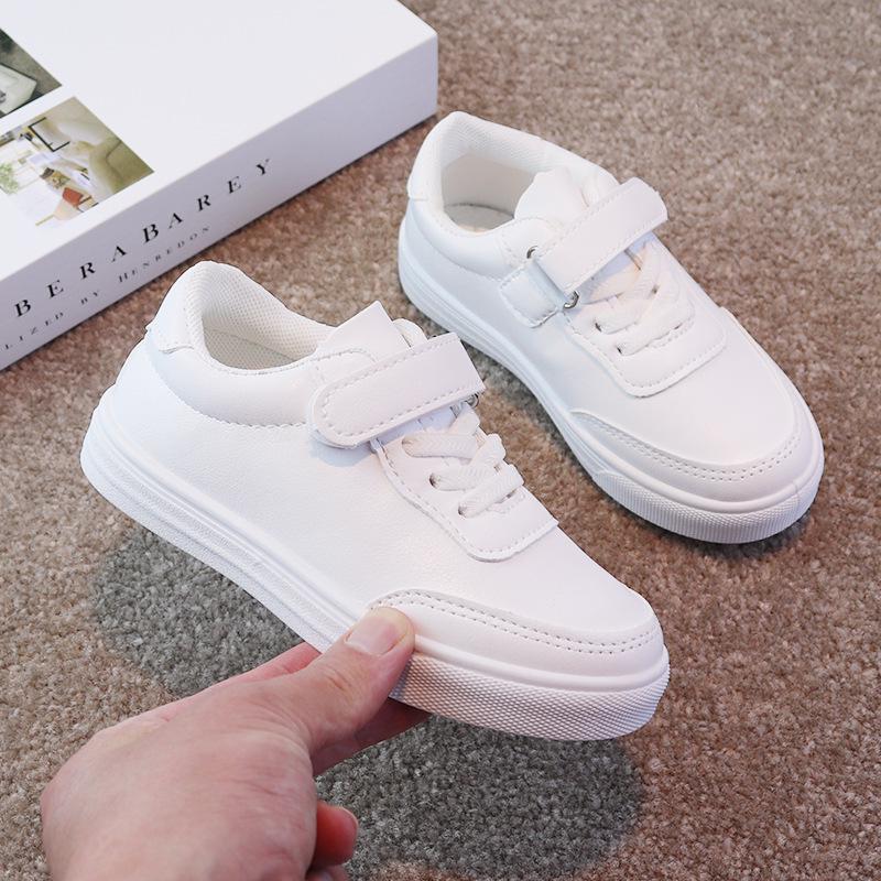 

Children s White Skate Shoes for Spring/Autumn – Soft Sole Sports Performance Footwear for Older Kids Size 25, inner length 16cm