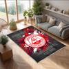Aberdeen FC Soccer Football Pattern Soft Area Rug Non Slip Indoor Floor Carpet Sports Decor Mat for Bedroom