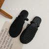 Fishing net design slippers women's 25 summer wear new hollow bag head soft bottom flat bottom word with cool slippers