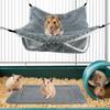 Chinchilla Hammock Tunnel Mat Warm Plush Small Animal Hammock For Sugar Glider Ferret Cage Sleeping Resting Hiding Playing