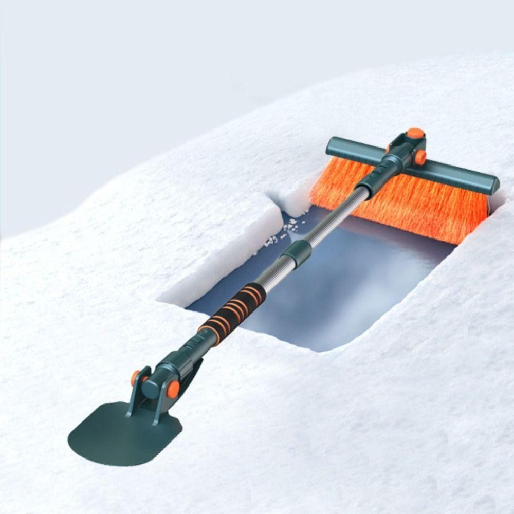 Retractable Car Scraper Multifunctional Ice Scraper Detachable Snow Brush Car Windshield