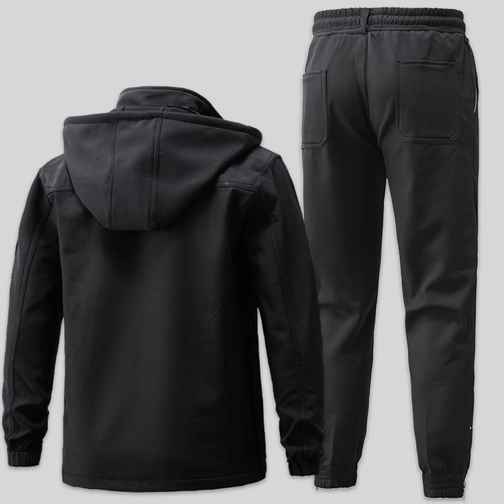 Men's Fleece Jacket Suit Men's Cotton Jacket Cold Resistant Mountaineering Outdoor Warm Suit