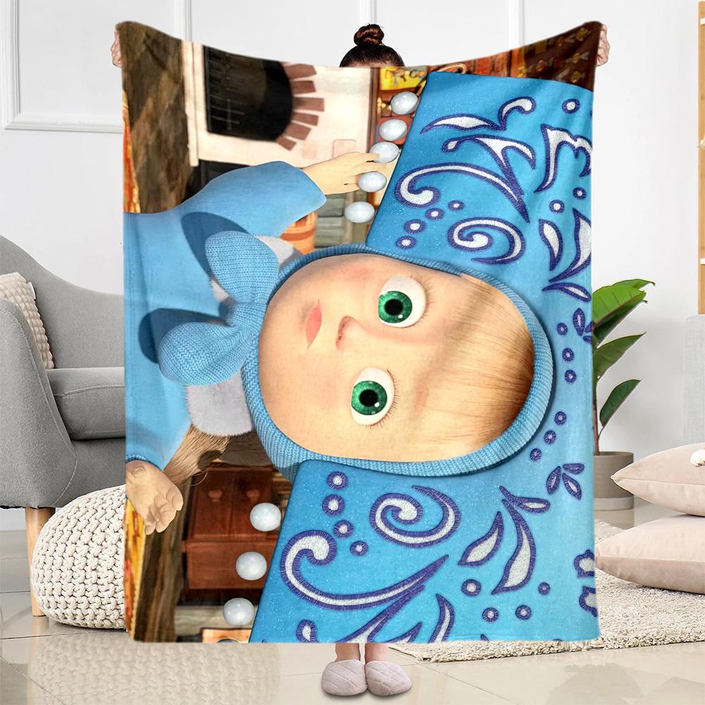 Masha Bear Blanket Durable Comfort Great for Office Chair Livingroom Bed for All Occasions Stylish Decor Gift for Travel Home Birthdays
