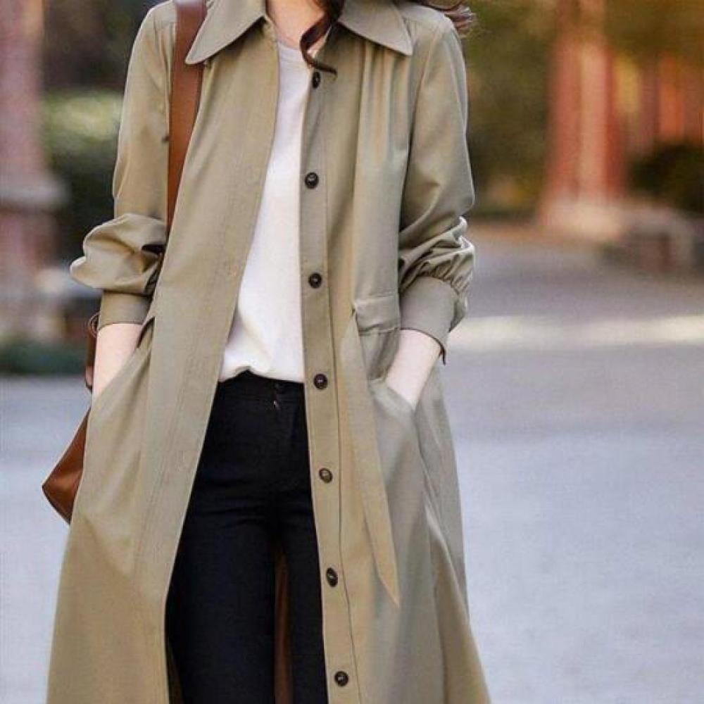 New Arrivals Open Run Trench Dress Shacket Waist Tie Long Shirt