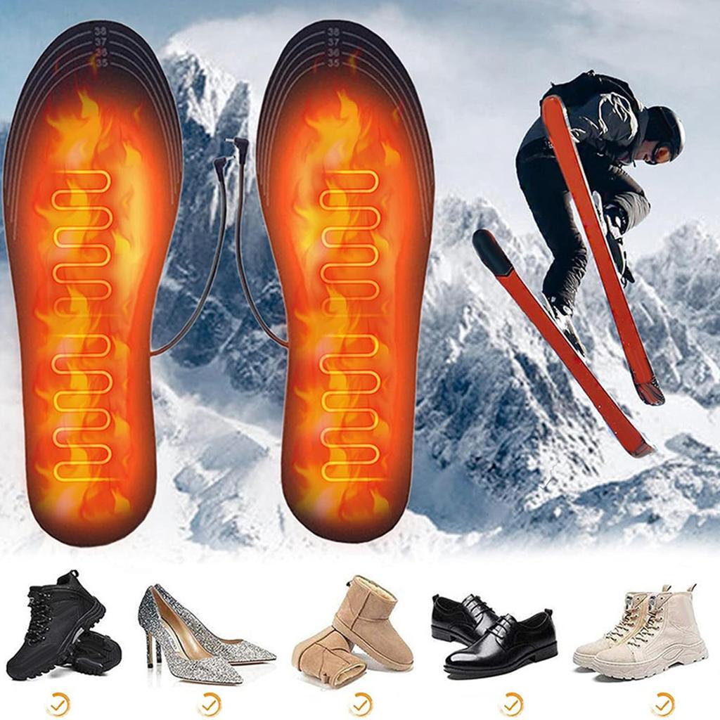USB Heizsohlen Zuschneidbare Wärmende Stiefel Einlagen Outdoor Sport Heizsohle für Skifahrer Snowboarder Wanderer Fischer Skifahren