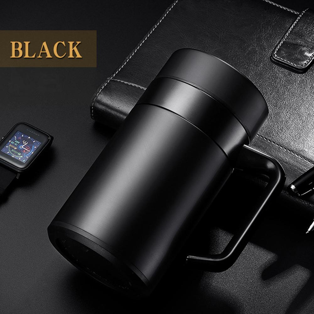 304 Stainless Steel Thermal Mug Thermos Water Bottle Tea Tumber For Office Water Cup With Handle Coffee Mug Tea Cup Man Gifts