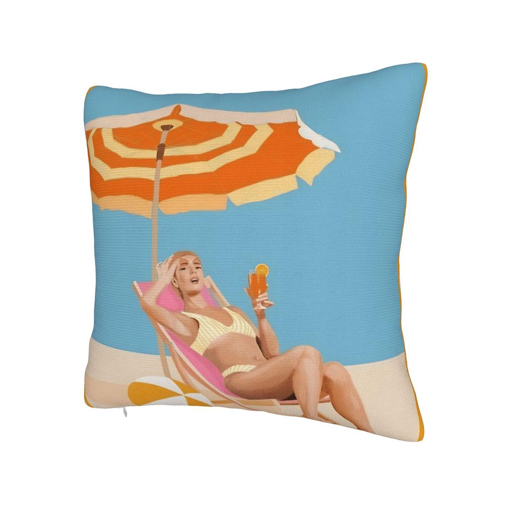Federa Cuscino Aperol Spritz Federa Cuscino Trendy Retrò Federe Comode Per Divano Camera da Letto Arredamento Casa