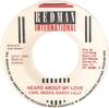 7inch Record CARL MEEKS  DADDY LILLY  Heard About My Love NONE Redman Internat 1989 Jamaica Reggae Ska  Dub Used
