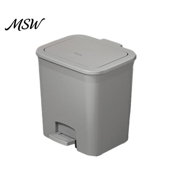 Modern Bathroom Waste Can Pedal Trash Can, with Dual-mode Lid, Easy Access Garbage Foot Bin Odor-proof Slim Solid Color Basket, for And Kitchen