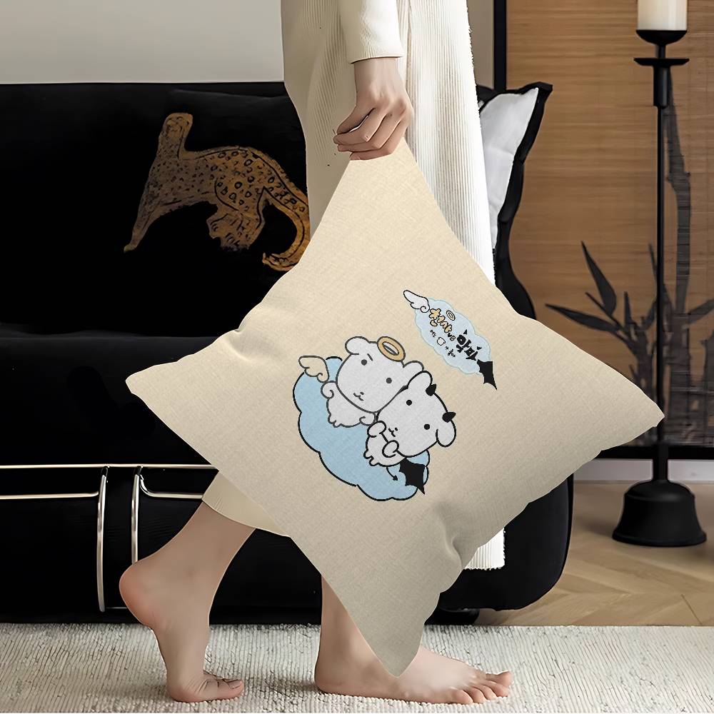Cute Ganadi Pillow Anime Pillow Sofa Bed Head Pillow Cover Cushion Cover 45X45 Cm Fashion