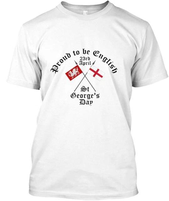 St George's Day T-Shirt Made in the USA Size S to 5XL