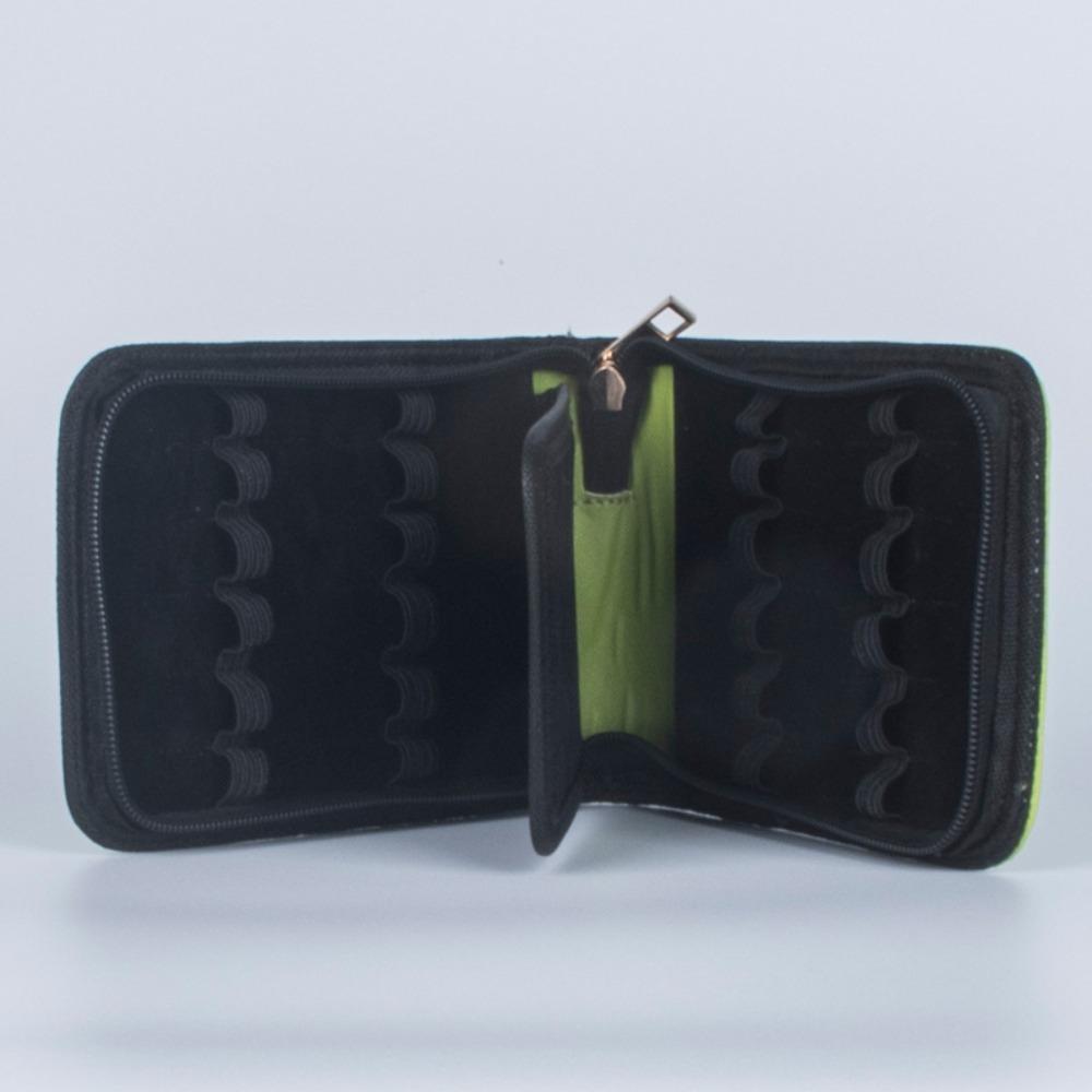 Pen Container Bag Large Capacity Fountain Pencil Case 12 Slots PU Leather Multifunctional 6 Colors Writing Holder Supplies