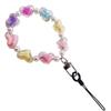 Candy Color Universal Phone Lanyard Heart Beaded Hand Chain for Women Five-Pointed Star Wrist Chain Compatible with Huawei Apple