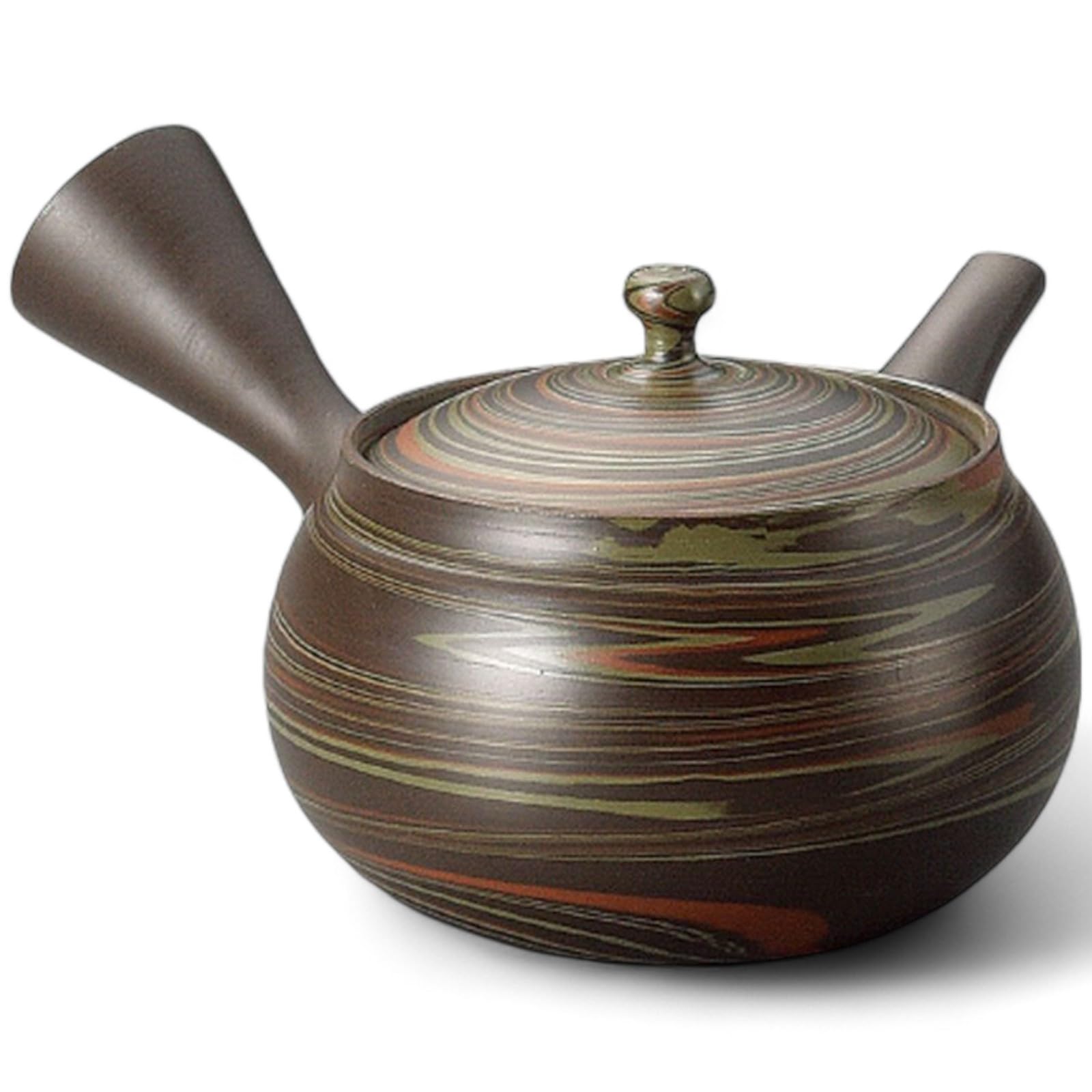 

J-kitchens New Tea Pot, Tokoname Ware, Ceramesh Mesh, with Tea Strainer, 330cc, Made in Japan