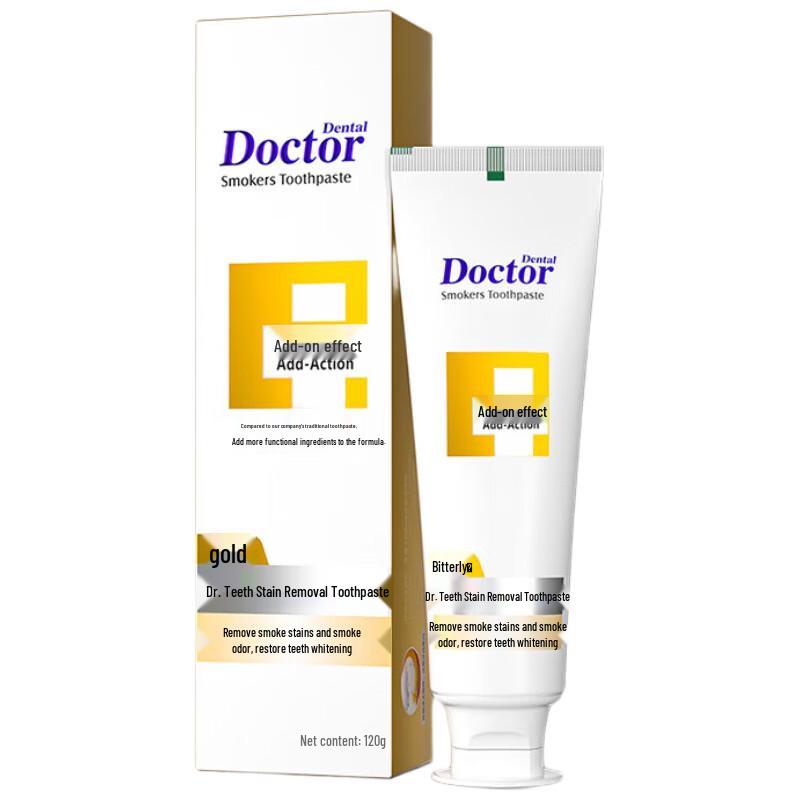 

Dr. Dental Gold Enhanced Smoke Stain Removal Whitening Toothpaste 120g