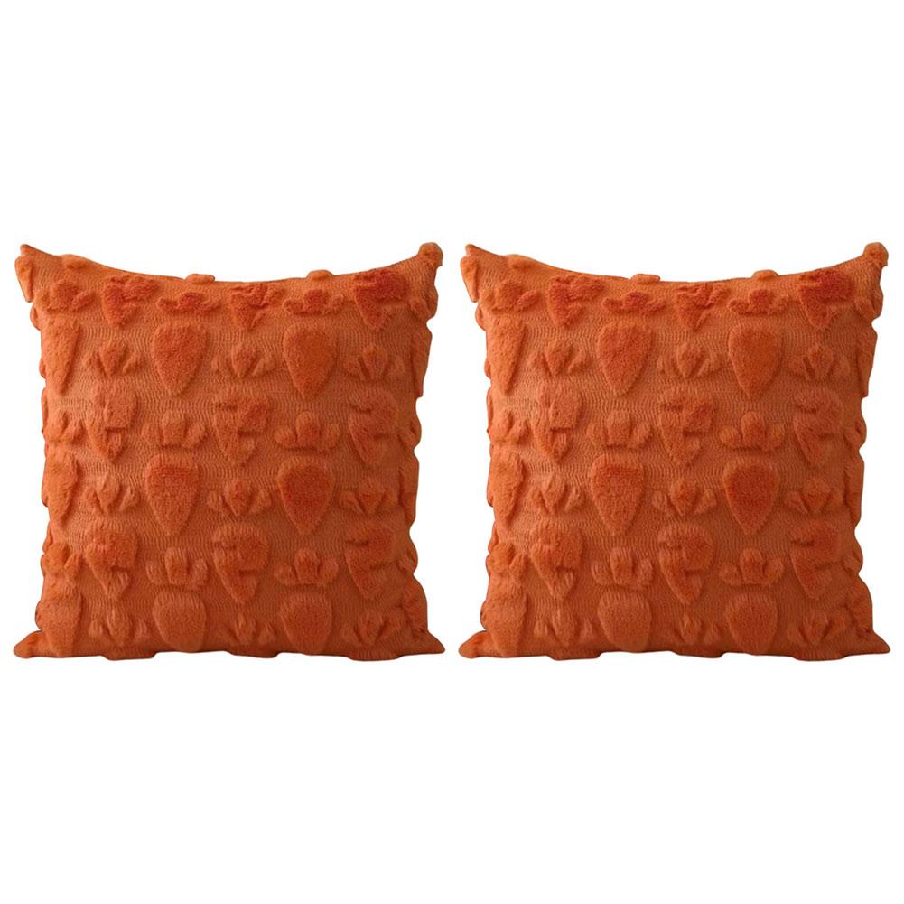 Easter Soft Cushion Case Faux Fur Pillow Case Decorative Throw Pillowcase for Easter Festivals Home Decor