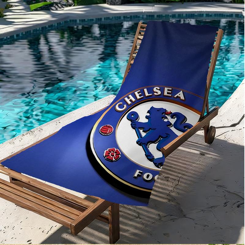 Chelsea F.C Print Beach Towel, Versatile Lightweight Absorbent Beach Towel for Pool Surf Yoga Bathroom, Perfect Birthday Holiday Gift