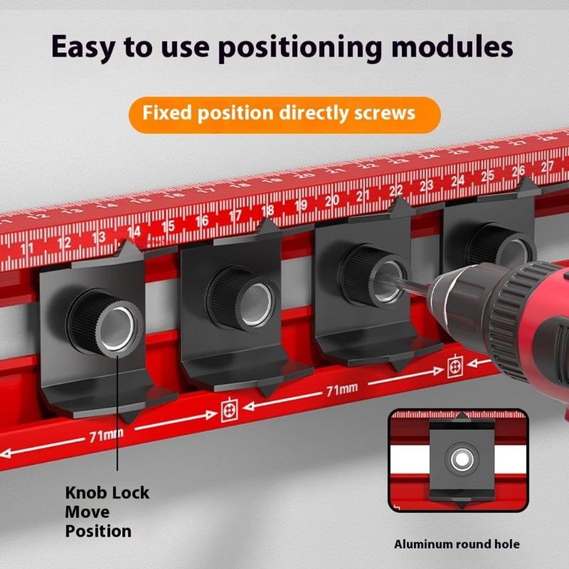 40cm Aluminum Electrician Level Tool With Adjustable Markers For Electrical Outlet Installation And Precise Alignment