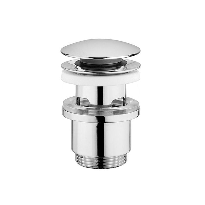 Bonde de Lavabo Clic-Clac - EDOUARD ROUSSEAU - Chromé - Avec trop-plein - Certifiée NF - 63 mm