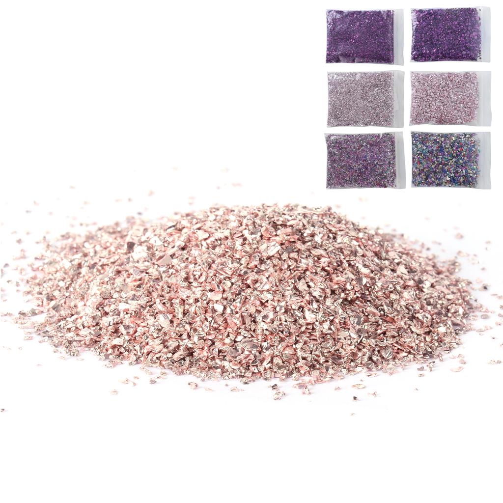 Drcené sklo Svítící DIY Nepravidelné skleněné třísky Výplň Třpytky Řemeslná pryskyřice Dekorace