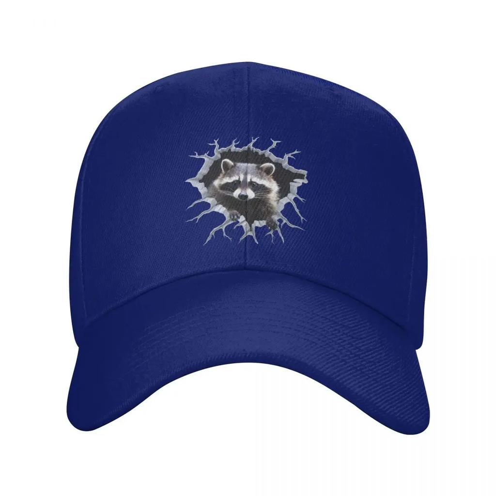 Personalized Funny Raccoon Baseball Cap Sports Women Unisexs Adjustable Dad Hat Spring Snapback Caps