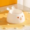 Cute Rabbit Pet Bowl - Stylish Stainless Steel & Plastic Water Bowl for Cats and Dogs