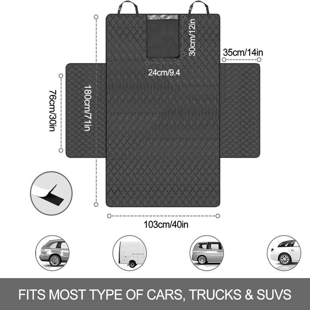 Waterproof Oxford Pet Hammock Car Seat Cover