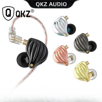 QKZ ZXK Metal Heavy Subwoofer Earphones Mobile Phone Computer Music Line Control Movement In -ear Headphones