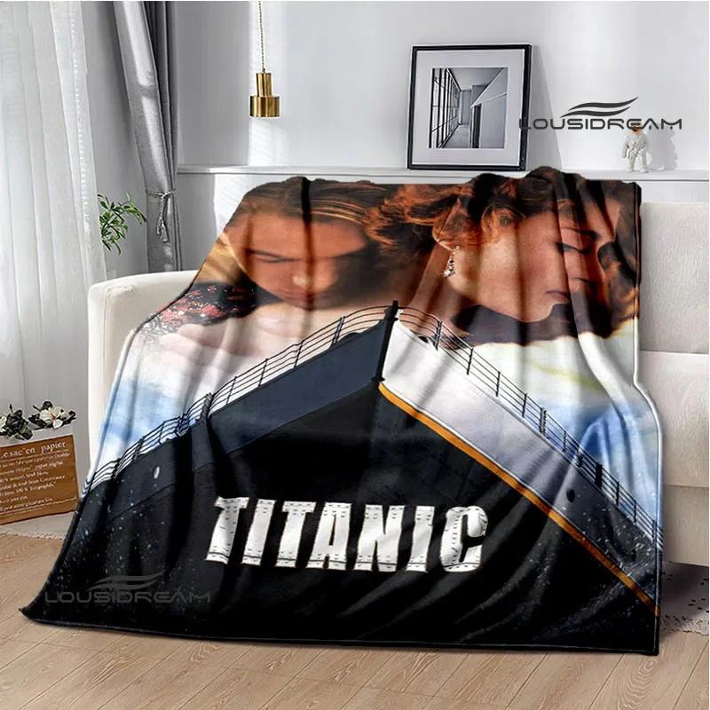Coperta stampata Titanic Leonardo DiCaprio Coperta calda morbida e confortevole per casa viaggio letto coperta da picnic regalo di compleanno