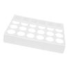 Kaffeekapsel-Organizer Flach Transparentes Acryl 24 Kaffeekapseln Halter für Küche Büro Hotel Transparent 4mm