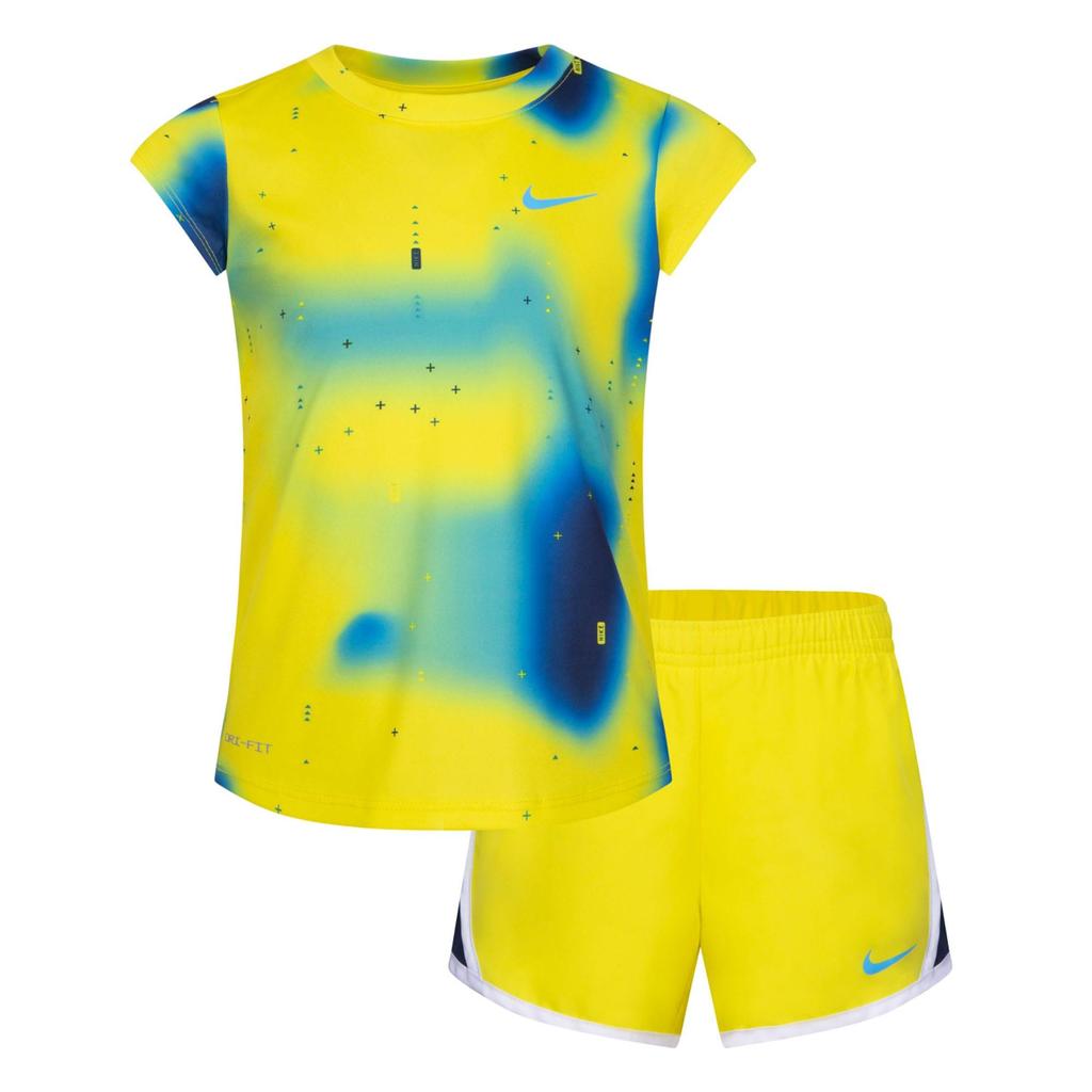 Nike Childrens/Kids Dri-FIT Short-Sleeved Top & Shorts Set