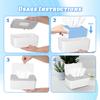 Large Capacity Wet Tissue Box Plastic Rectangular Tissue Box Cover Organizer for Home Baby Wipes Bathroom Wipes Dispenser