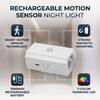 Rechargeable Motion Sensor Night Light Magnetic 7 Color Changing LED Ambient Light Battery Operated Indoor Wall Lamp