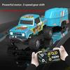1:64 Mini Alloy RC Off Road Pickup Truck 2.4GHz Bluetooth App Control 3 Speed Shockproof LED Lights Powerful Motor For Kids