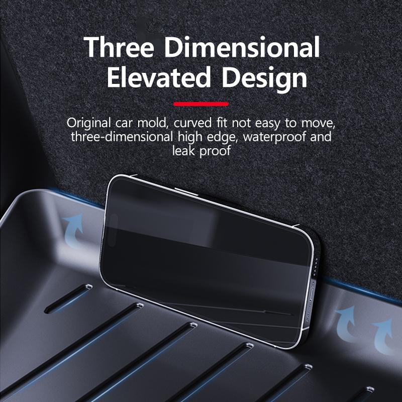 Full TPE Trunk Mat And Full TPE Floor Mat For Tesla Model Y3 Anti Slip And Wear-resistant Interior Automotive Modification Parts