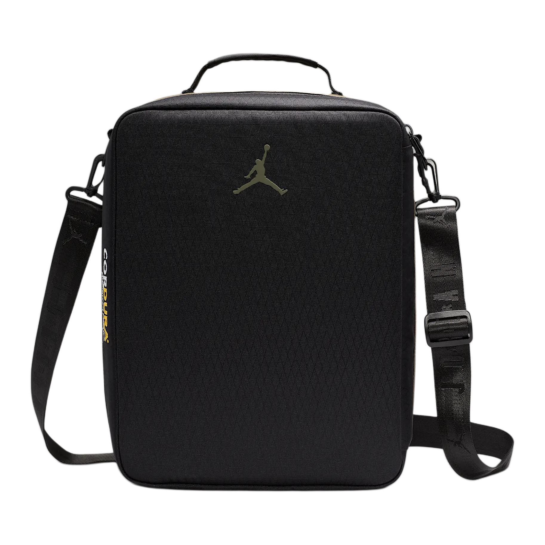 Jordan Fashion Minimalist Logo Print Adjustable Detachable Shoulder Strap Zipper Closure Polyester Crossbody Handbag Men handbags HV1618-222 Medium Olive