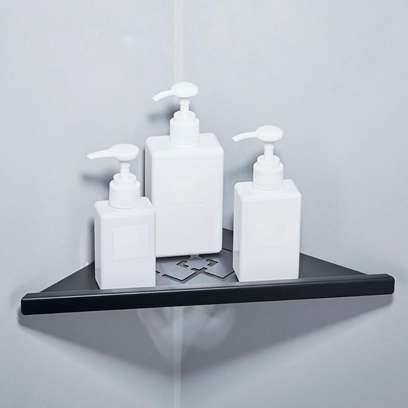 Shower Corner Shelf Bathroom Storage Tray Heavy Duty Shampoo Holder Wall Mounted Shelve Toilet Kitchen Accessories