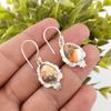Orange Copper Turquoise Gemstone 925 Sterling Silver Handmade Earrings Jewelry EE-163-39