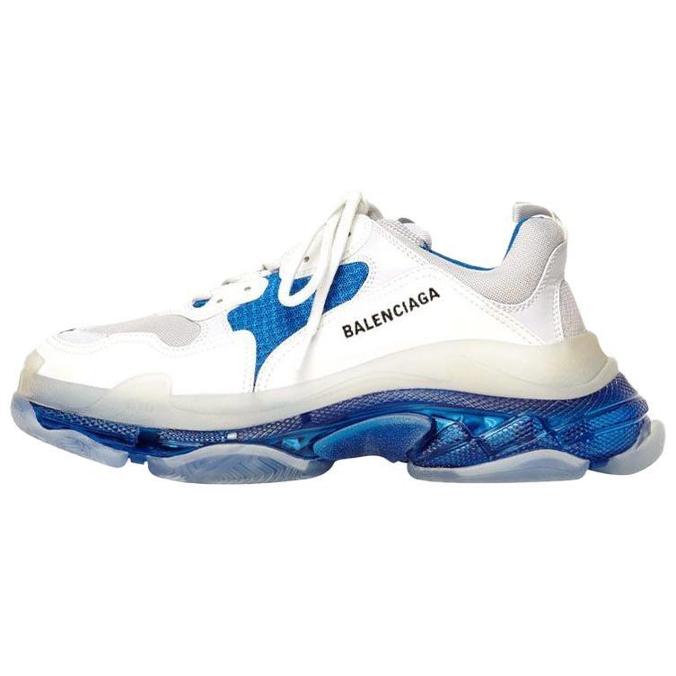 Balenciaga Triple S Clear Sole Blue Women's 544351W09ON9169