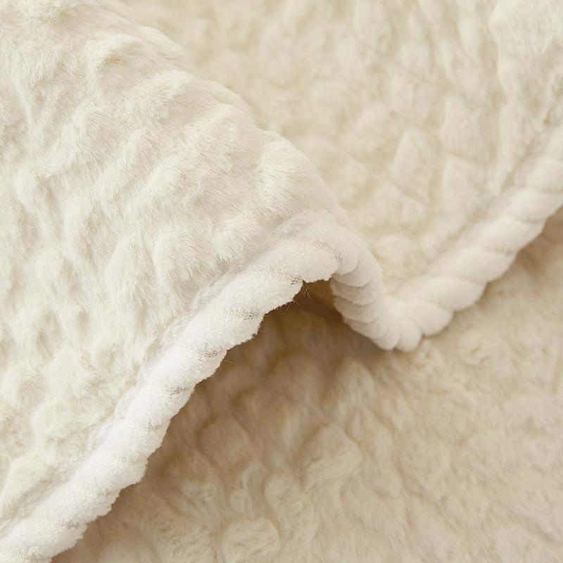 Plush Solid Color Stone Pattern Sofa Cushion Winter Thickened Non-Slip Quilted Sofa Cushion Thickening Modern Sofa Cover Cloth