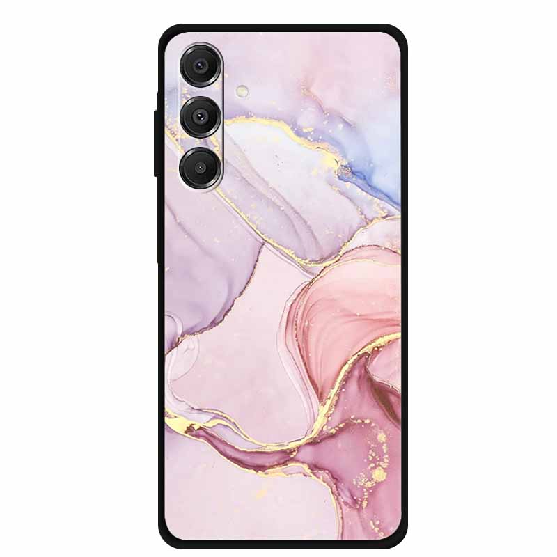 For Samsung Galaxy A14 A15 A16 5G Case Marble Soft TPU Phone Back Cover For Samsung A14 A15 4G Shockproof Silicone Painted Coque