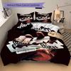 British Steel Bedding 3 Piece Set HD Print Duvet Cover Pillowcases for Teens Adult Bedroom Decoration Christmas Gift