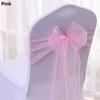 Seat Cover Tie Ribbon Chair Bows Sashes Events Banquets Wedding Reception Supplies Chair Back Decor