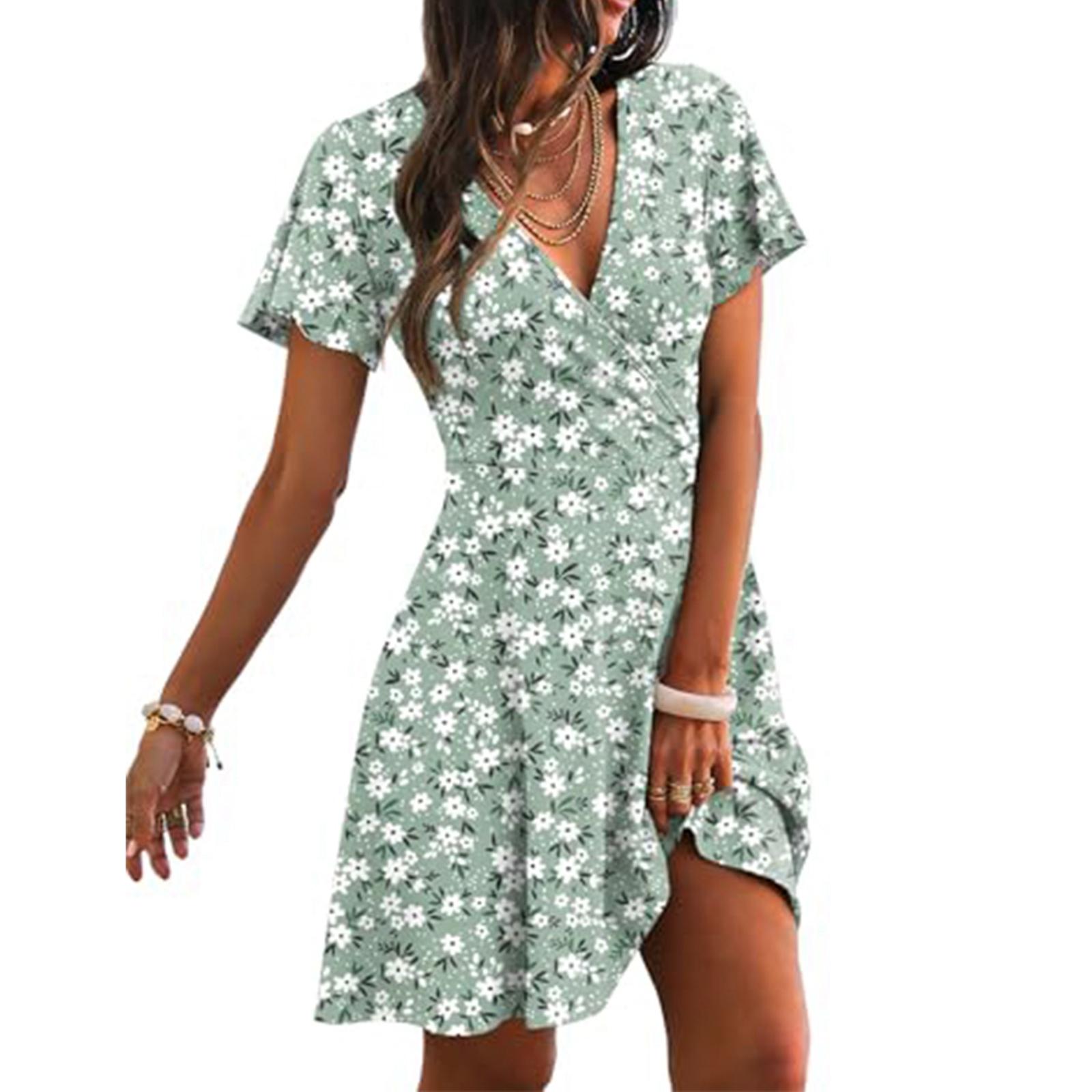 

Women s Fashionable Casual -color Dress XL зелений